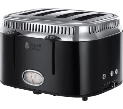 RUSSELL HOBBS  Retro 21691 4-Slice Toaster - Black